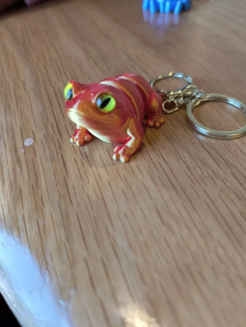 Red Frog Keychain Pet Toy Accessory - Decorative Charm